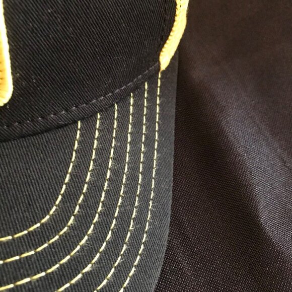 Pokémon Pikachu Black & Yellow Trucker Hat With Breathable Mesh Back Snapback - Picture 5 of 6